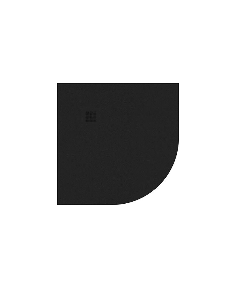 Sonas SLATE 900mm Quadrant Shower Tray & Waste Black