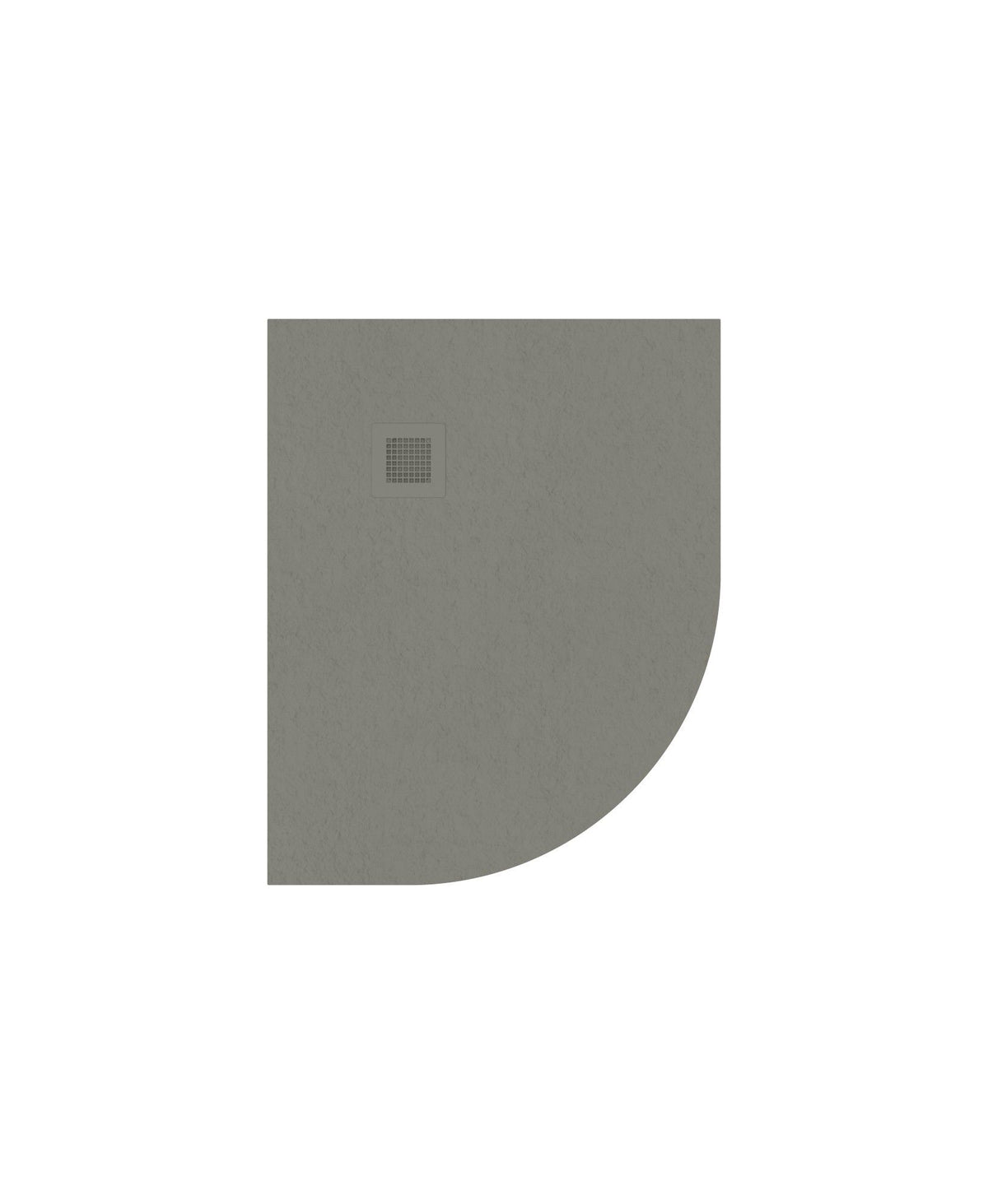 Sonas SLATE Offset Quadrant 1000x800mm Shower Tray & Waste Taupe Left Hand
