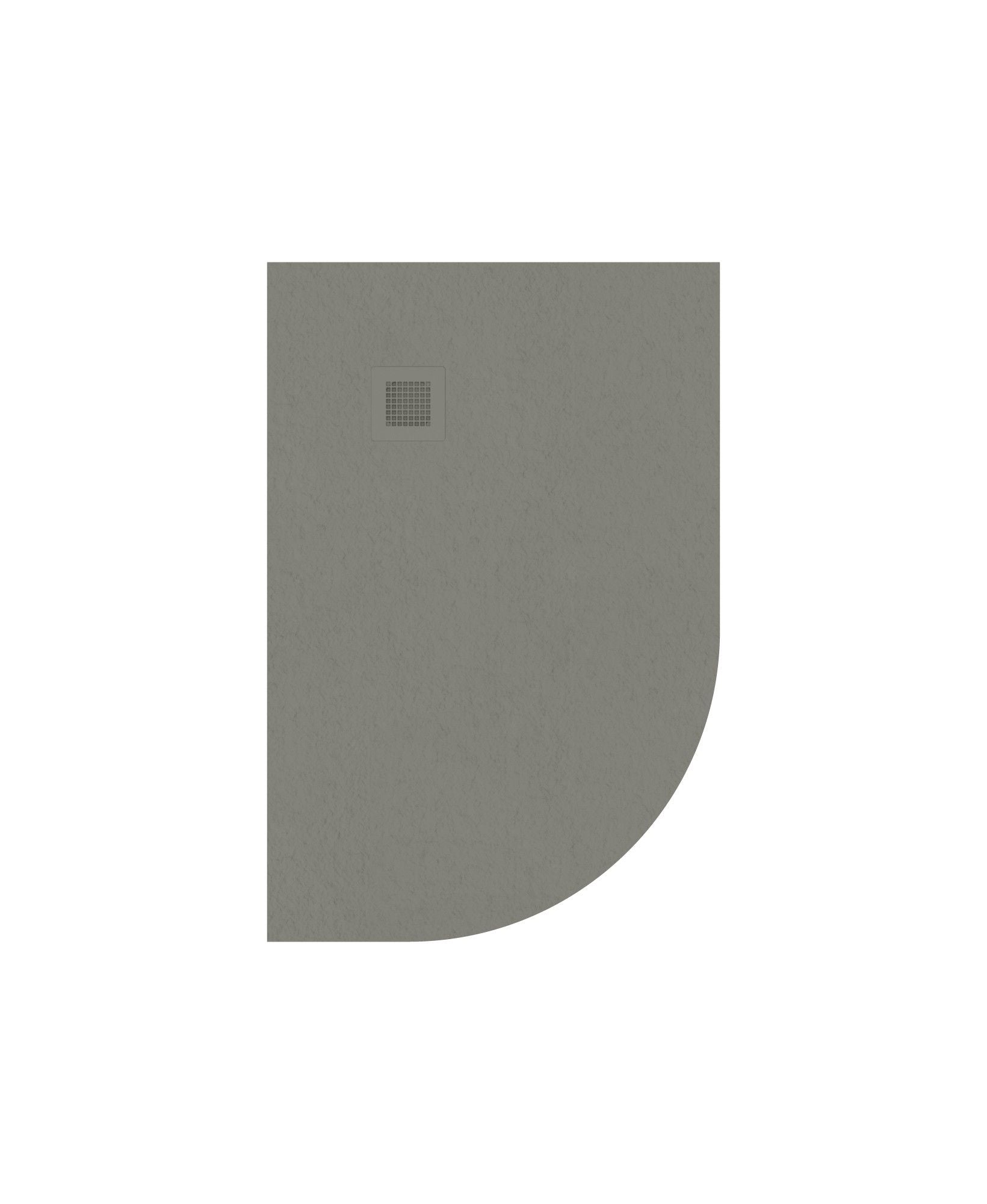 Sonas SLATE Offset Quadrant 1200x800mm Shower Tray & Waste Taupe Left Hand