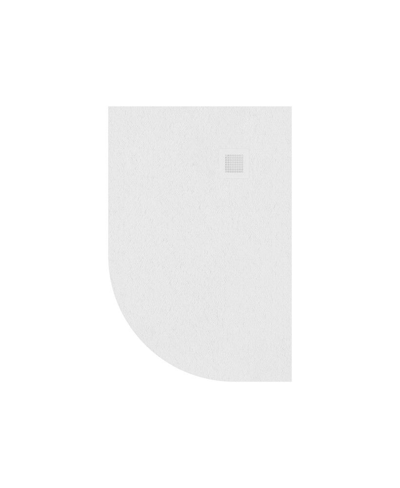 Sonas SLATE Offset Quadrant 1200x800mm Shower Tray & Waste White Right Hand