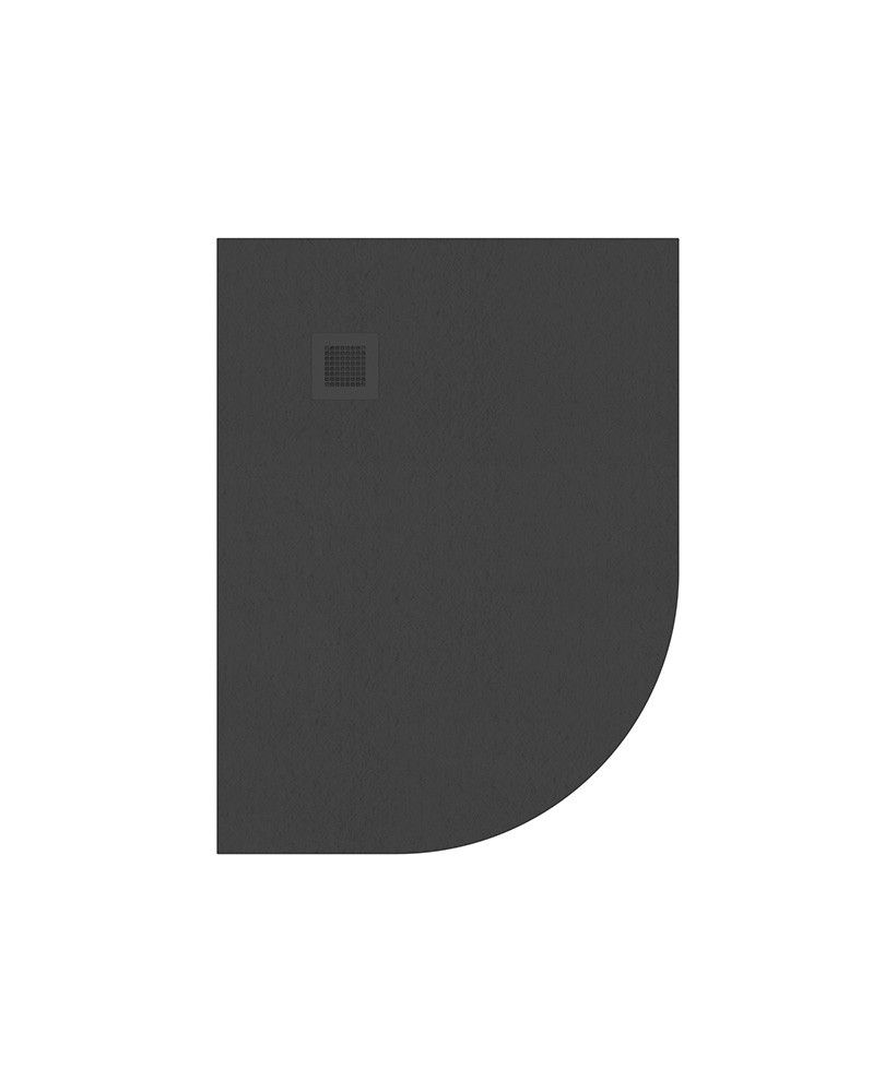 Sonas SLATE Offset Quadrant 1200x900mm Shower Tray & Waste Anthracite Left Hand