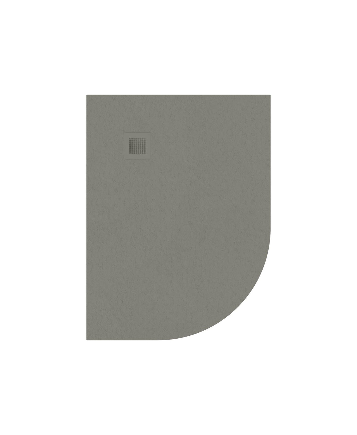 Sonas SLATE Offset Quadrant 1200x900mm Shower Tray & Waste Taupe Left Hand
