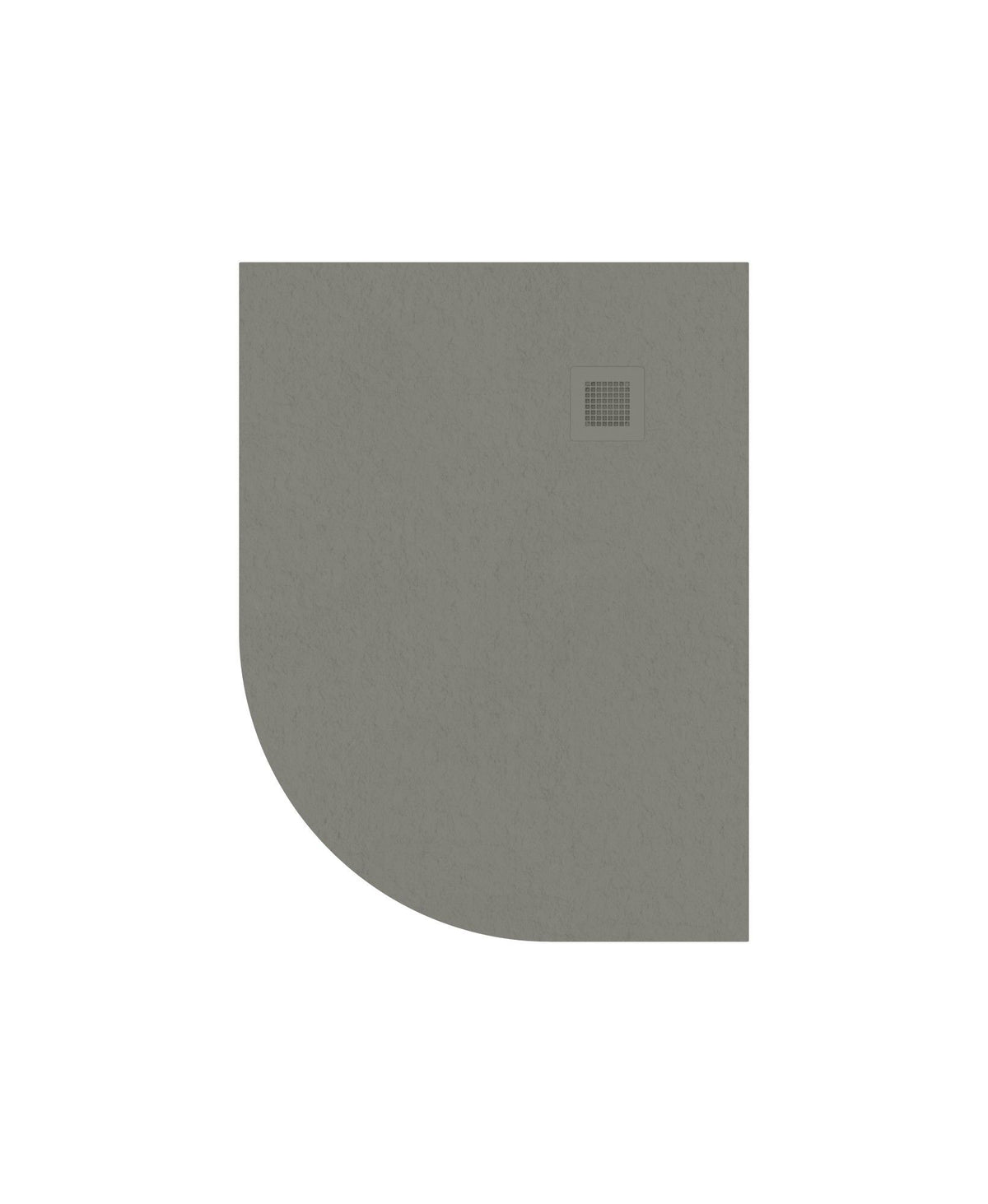 Sonas SLATE Offset Quadrant 1200x900mm Shower Tray & Waste Taupe Right Hand