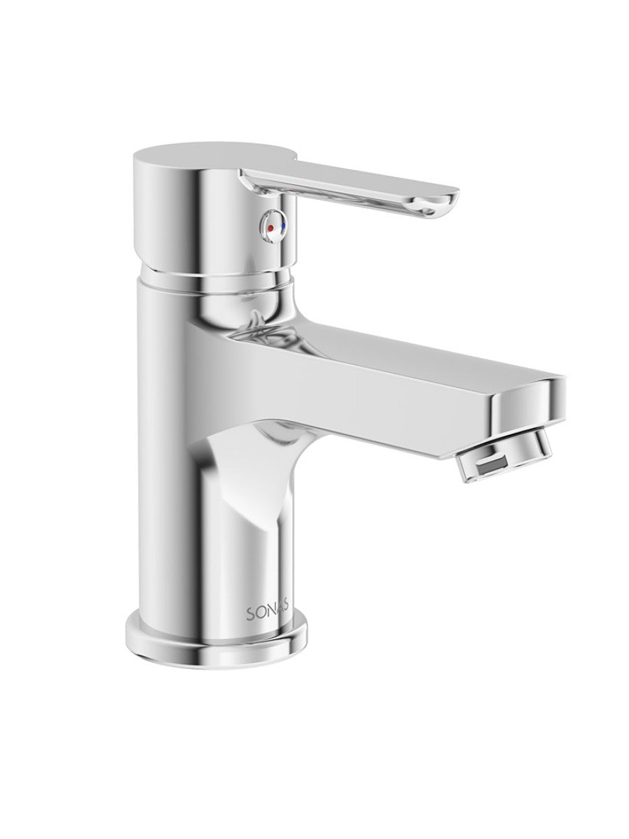 Sonas Core Basin mixer with waste- Chrome