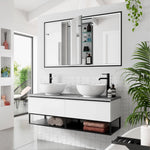 HiB Vanquish LED Illuminated Recessed Bathroom Cabinet 1230mm x 730mm