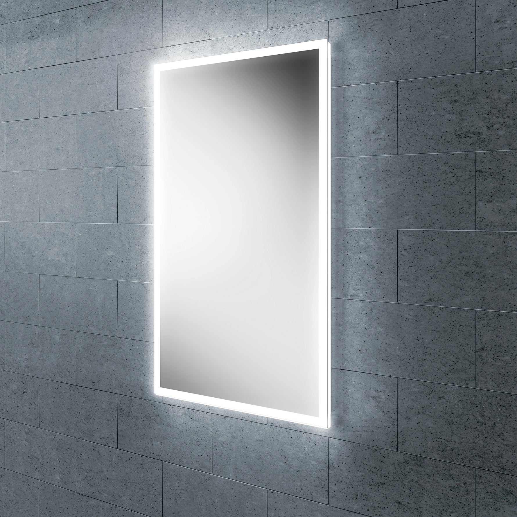HiB Globe LED Illuminated Bathroom Mirror 800mm x 450mm