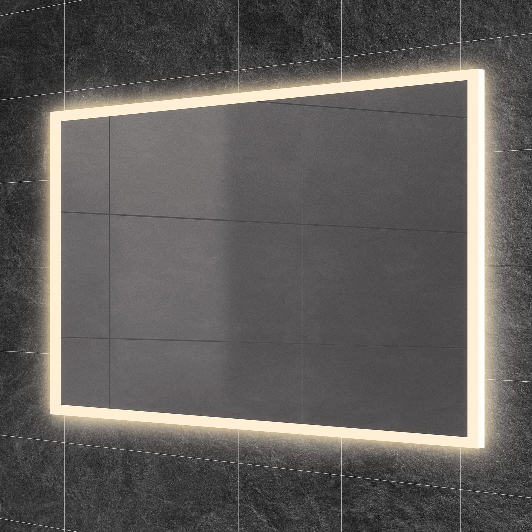 HiB Globe LED Illuminated Bathroom Mirror