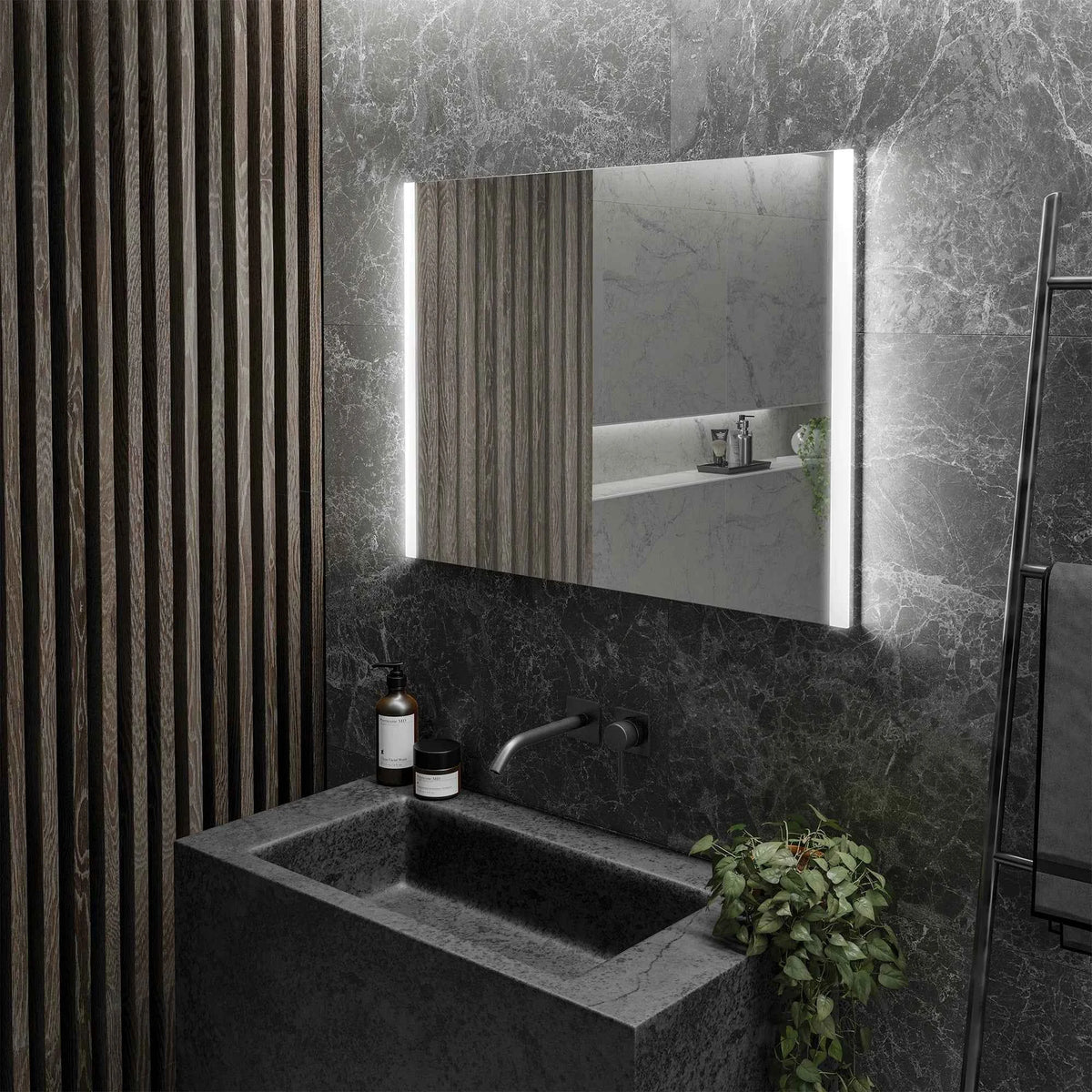 HIB Beam Illuminated Mirror