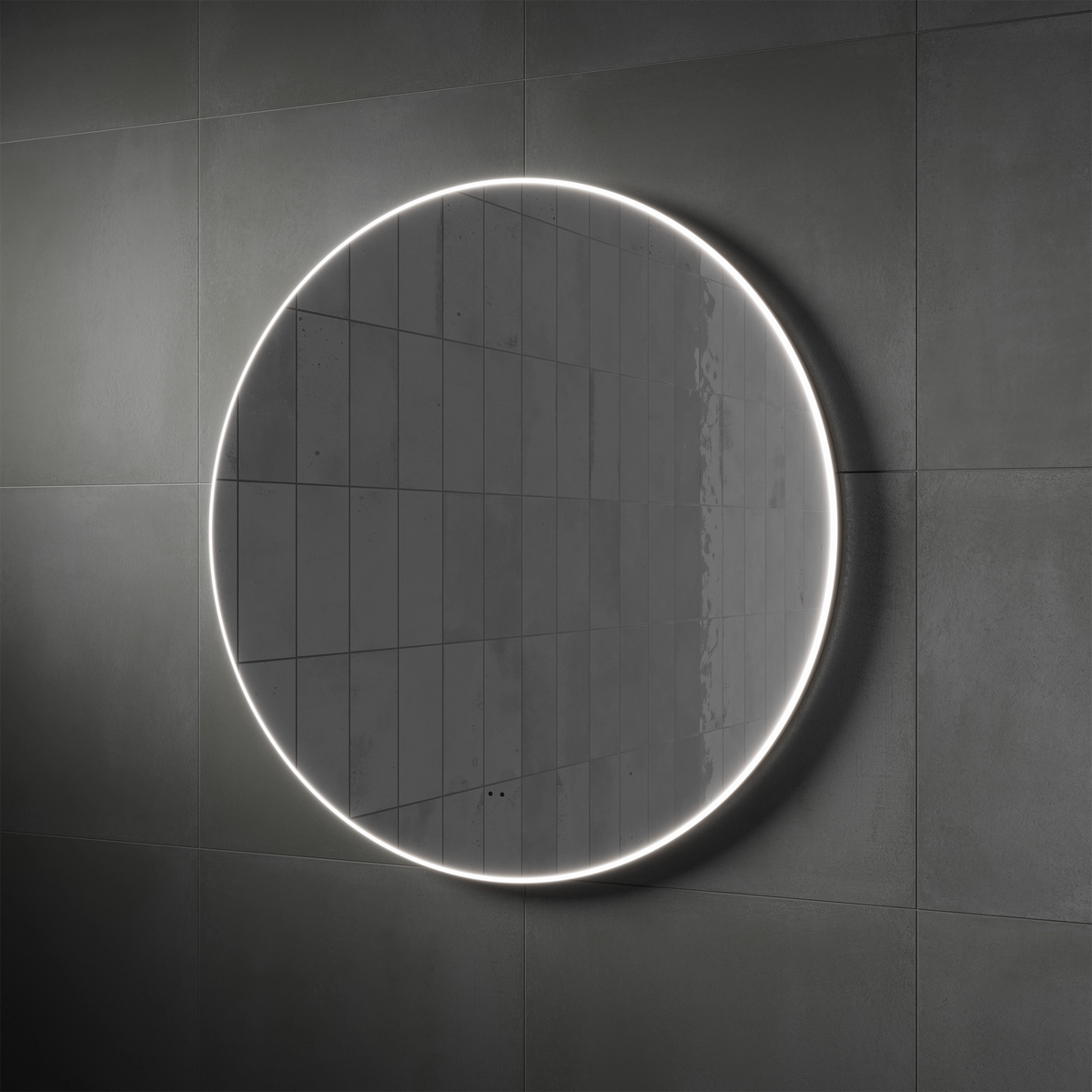 HIB Air Round Illuminated Mirror