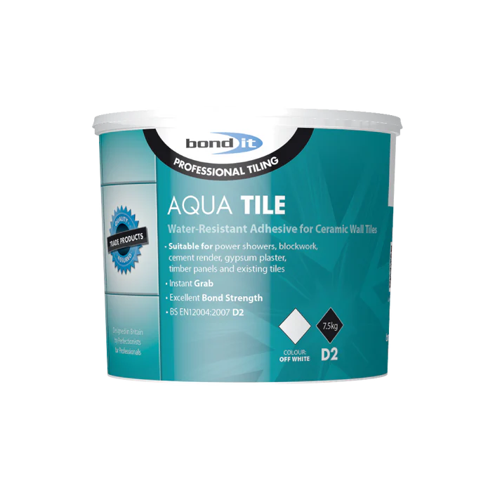Aqua-Tile Water-Resistant Wall Tile Adhesive 7.5kg