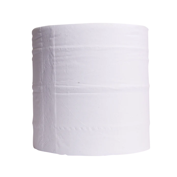 White 2 Ply Paper Towels On A Roll
