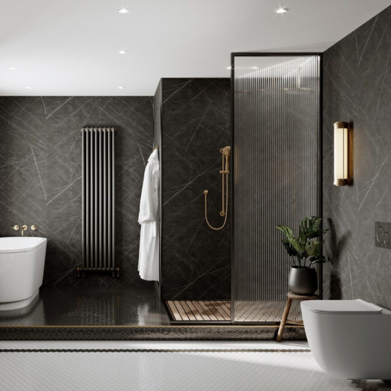Multipanel Linda Barker Collection Black Pietra (0026)