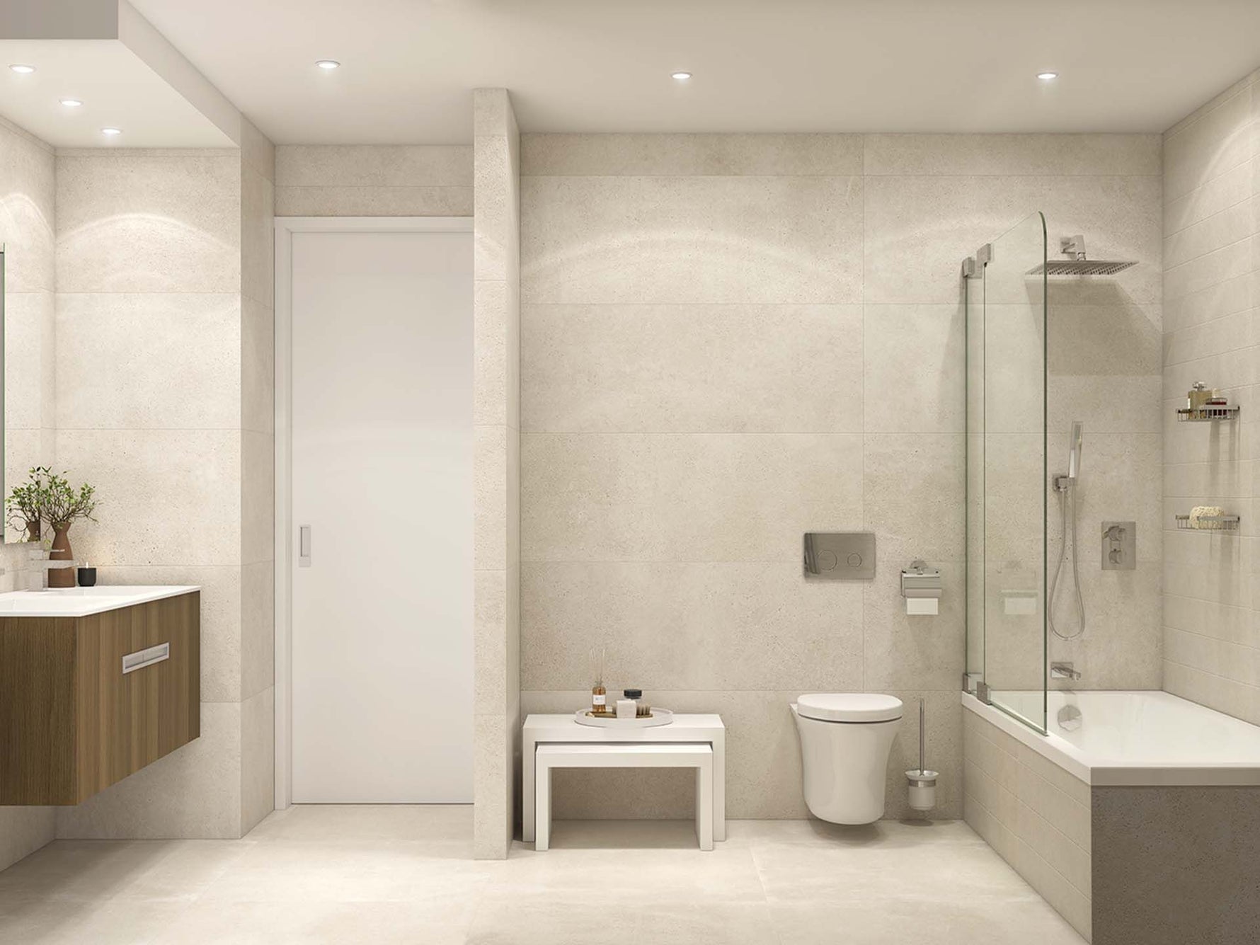 Porcelanosa Bottega Caliza Wall, Floor & Decor Tile