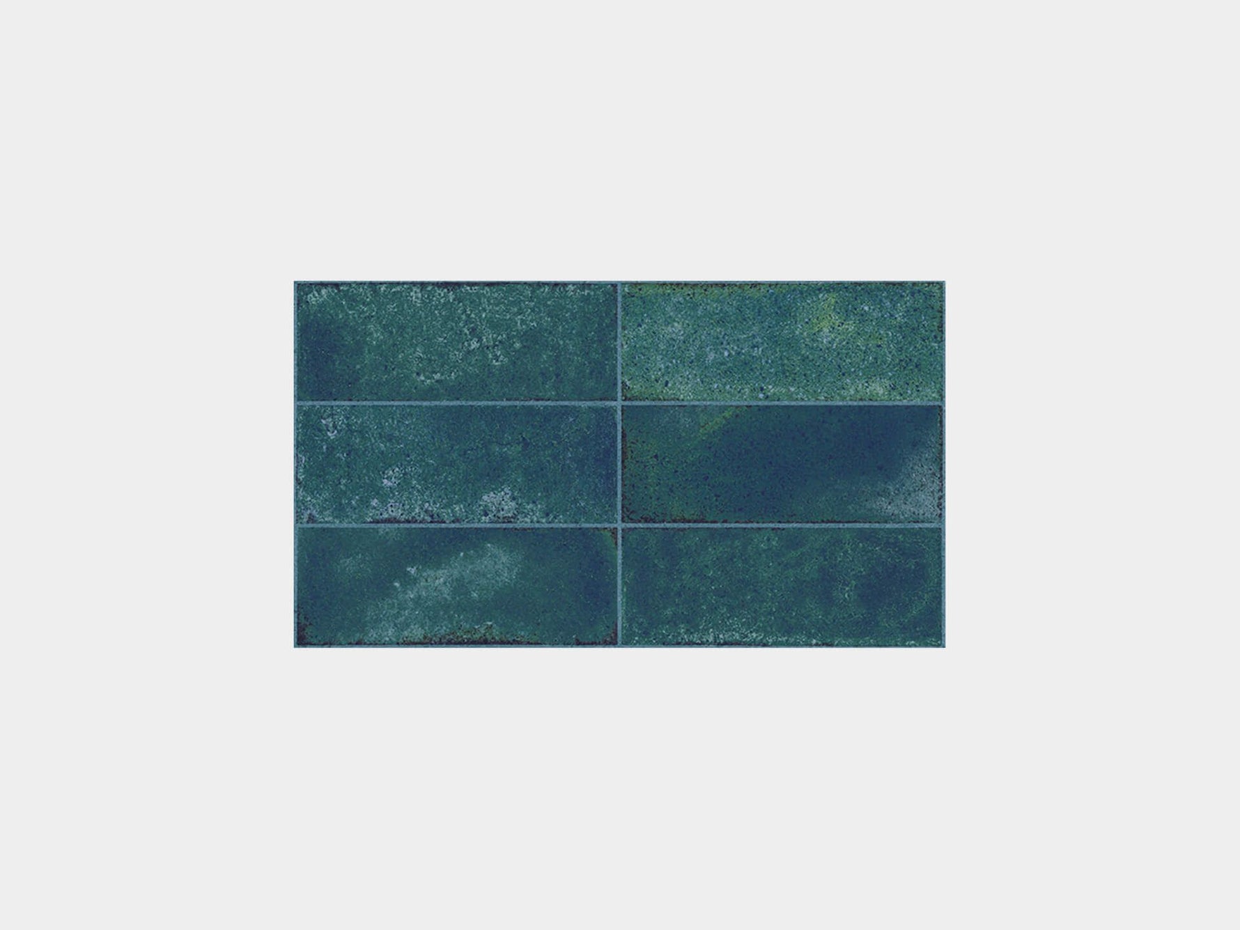 Porcelanosa Brick Vetri Gloss Wall & Decor Tile Brick Vetri Blu 33.3X59.2