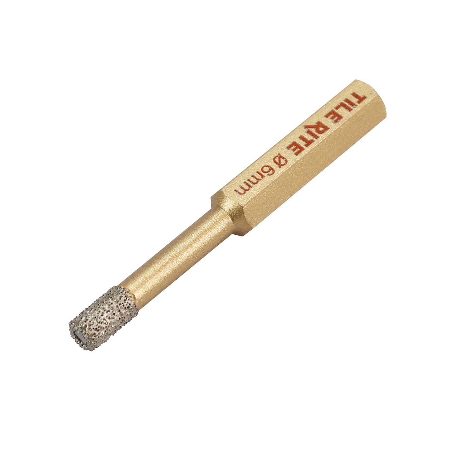 Tile Rite 6mm Gold Hex Dry Cut Tile Drill Bit – Porcelain & Stone | Norbreck Bathrooms