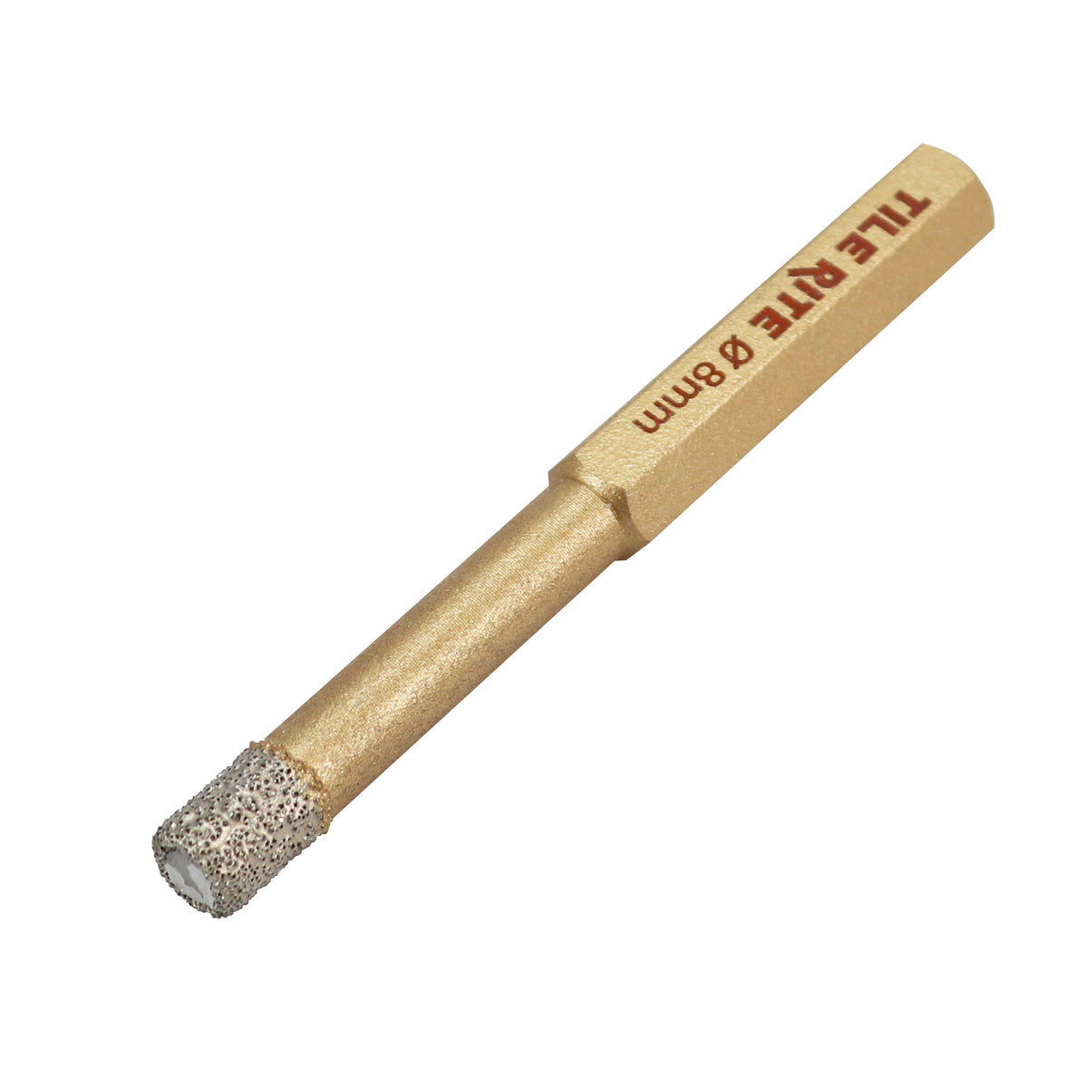 Tile Rite 8mm Gold Hex Dry Cut Tile Drill Bit – Porcelain & Stone | Norbreck Bathrooms