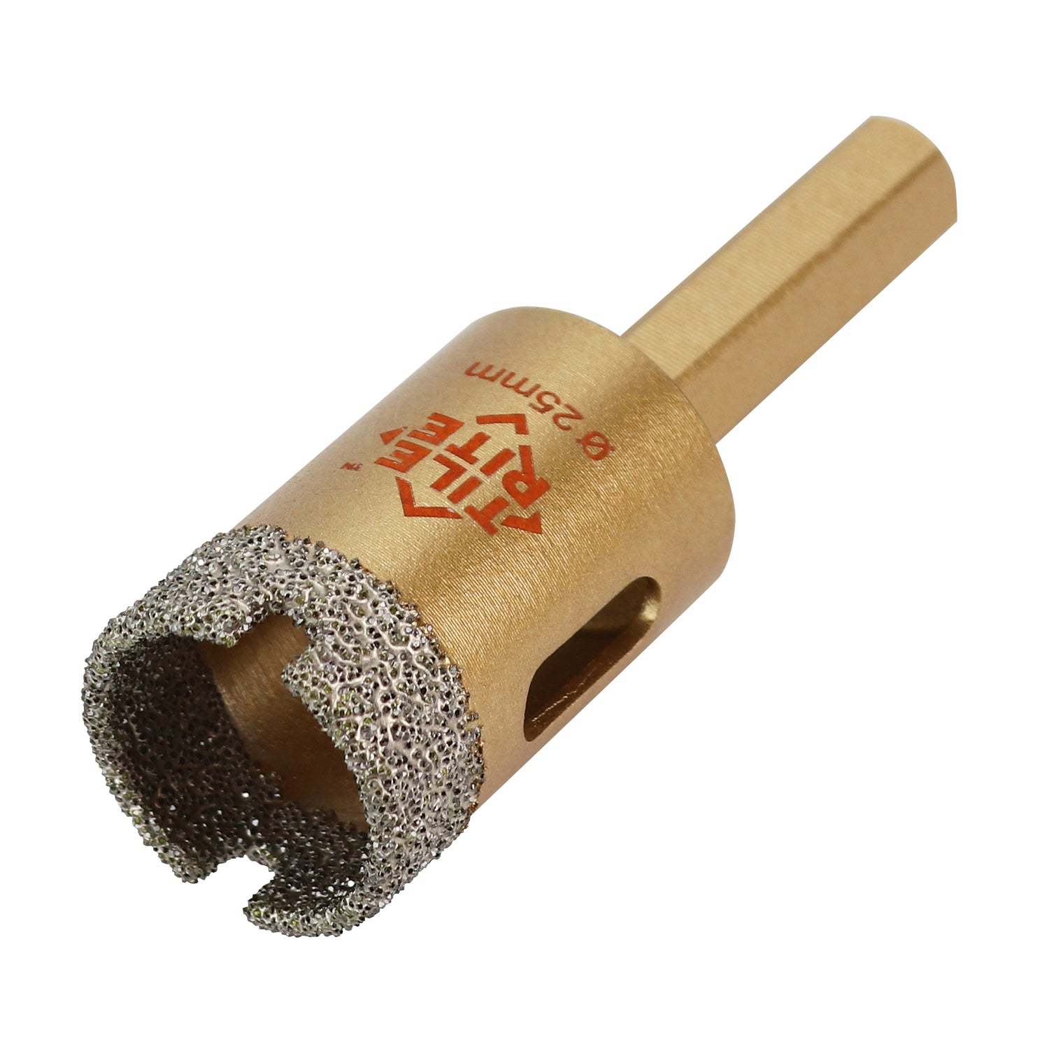Tile Rite 25mm Gold Hex Dry Cut Tile Drill Bit – Porcelain & Stone | Norbreck Bathrooms
