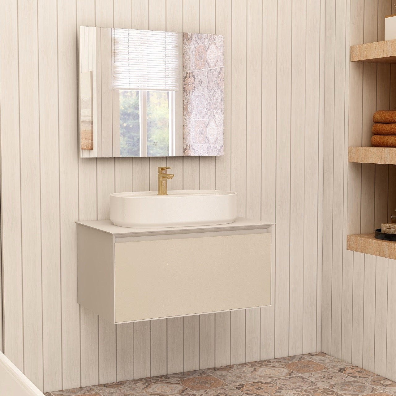 IIMEX Essence 750mm LED Illuminated Mirror with Integrated Demister