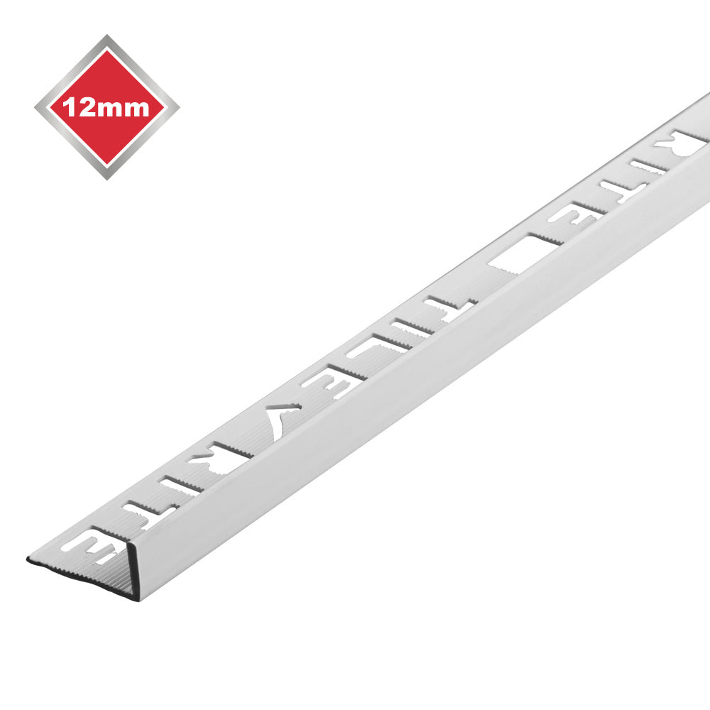 Tile Rite - 12mm White 'L' Shaped PVC Tile Trim
