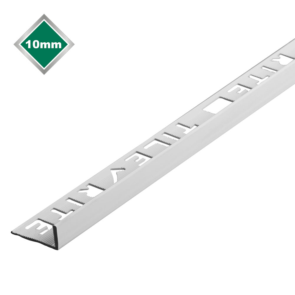 Tile Rite - 10mm White PVC 'L' Shaped Tile Trim