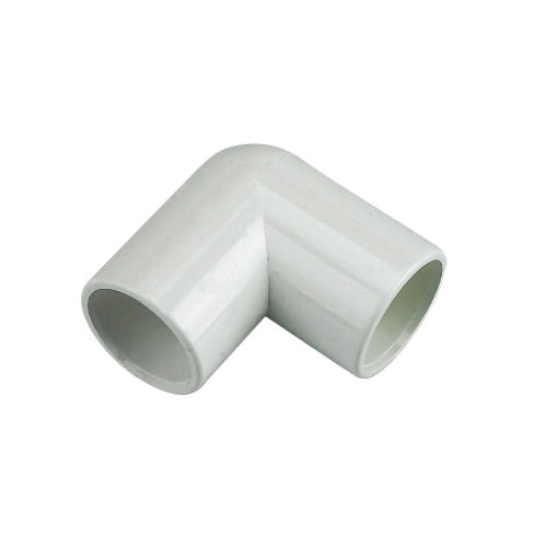 Floplast white overflow 90 degree bend 21.5mm (OS11)
