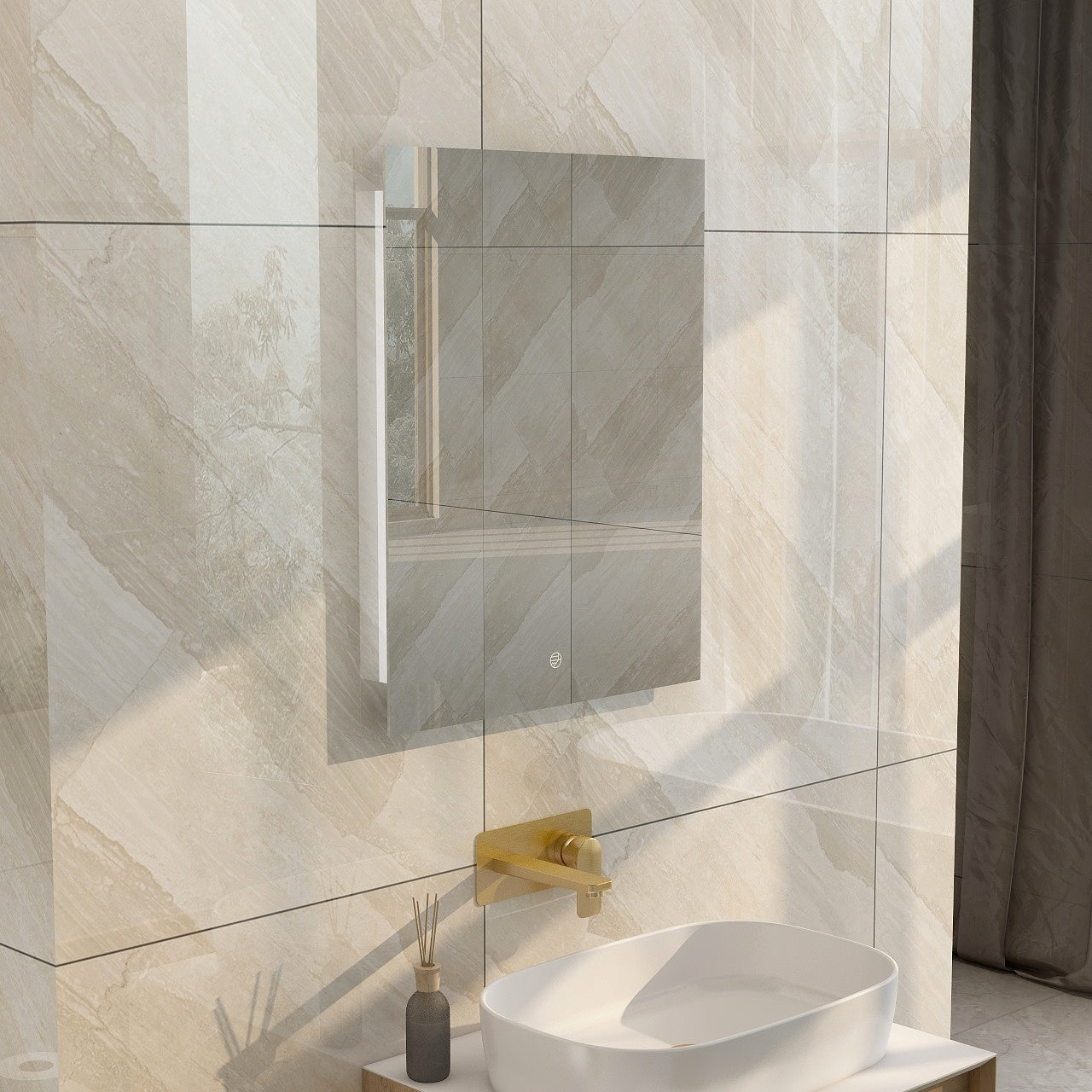 IMEX Grace 550mm LED Illuminated Mirror with Integrated Demister