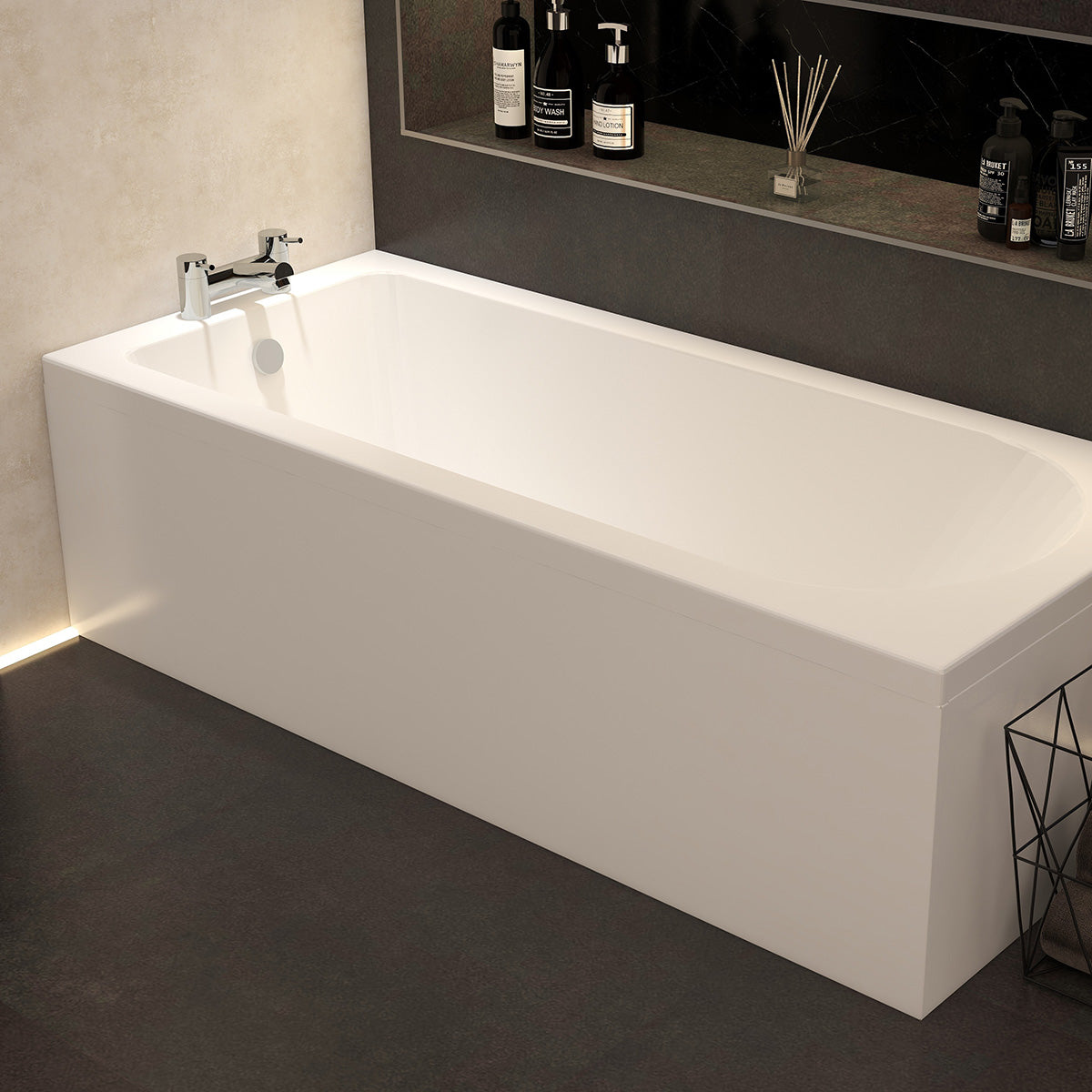 IMEX Cast 1800mm Reinforced Universal Acrylic Straight Side Panel