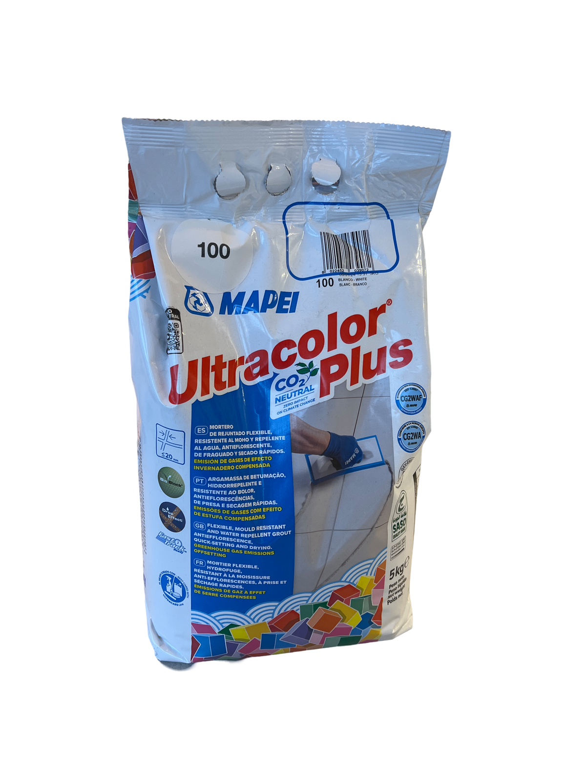 Mapei Ultracolor Plus Wall & Floor Grout 5kg - Blanco White (100)