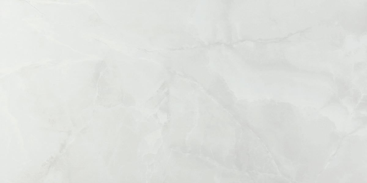 Lux Noor Polished Glazed Porcelain Wall & Floor Tile 60x120 White