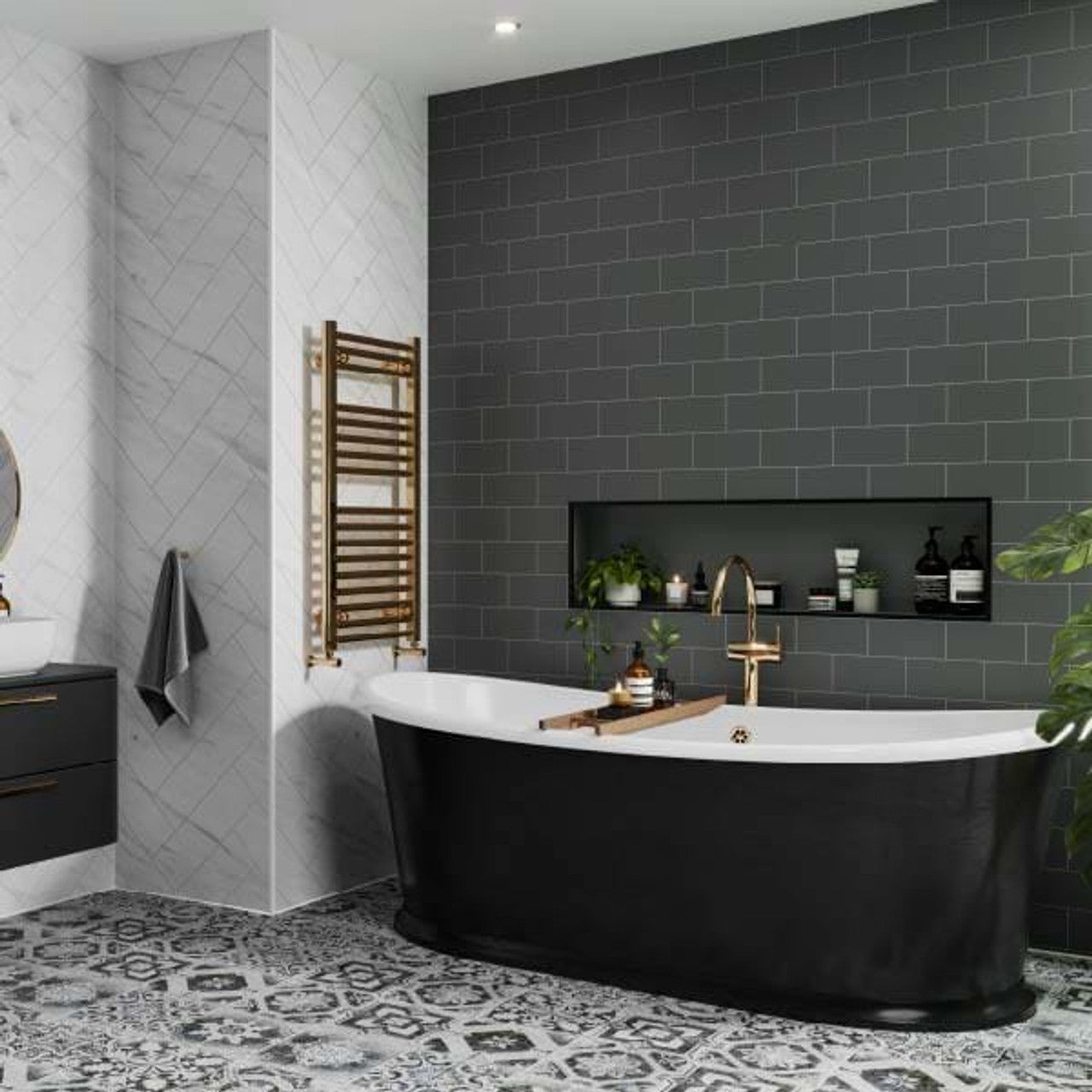 Multipanel Tile Collection Monument Grey Metro (191x97) (0780)