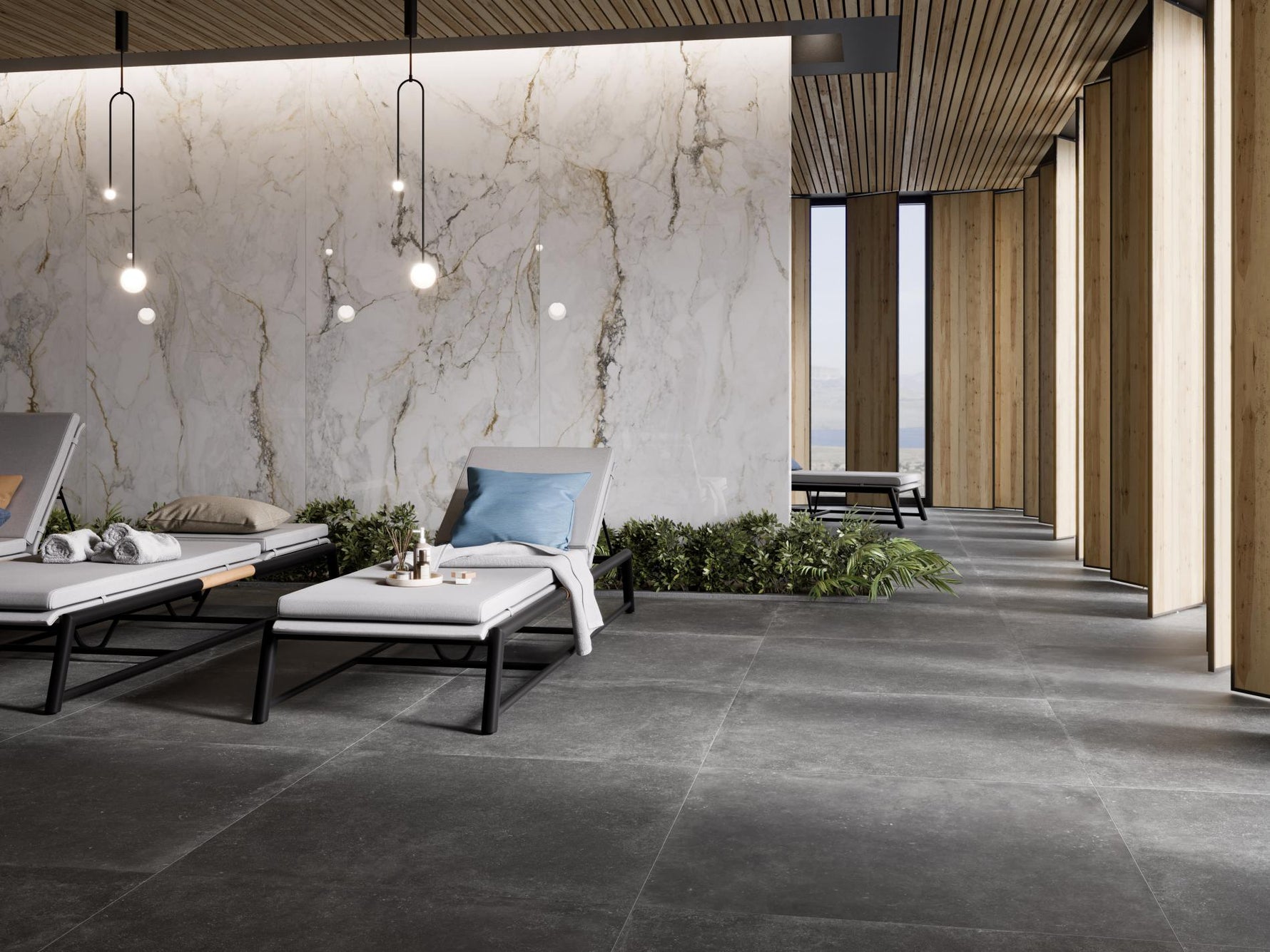 Pisa Gold Polished Glazed Porcelain Wall & Floor Tile 60x120