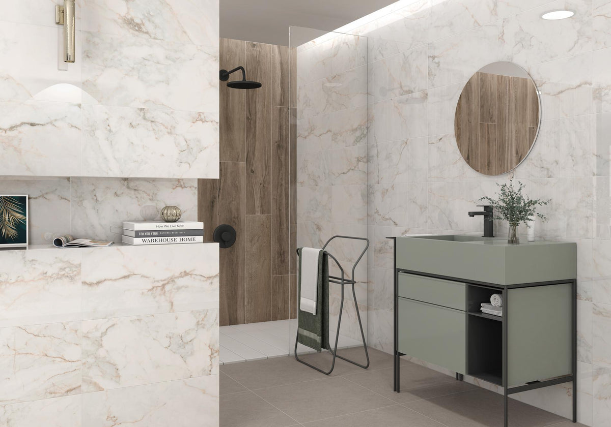 Pisa Gold Polished Glazed Porcelain Wall & Floor Tile 60x120