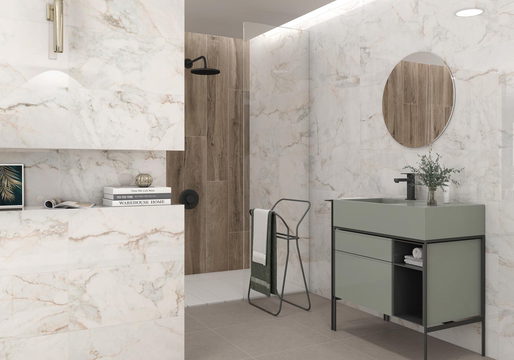 Pisa Gold Polished Glazed Porcelain Wall & Floor Tile 60x120