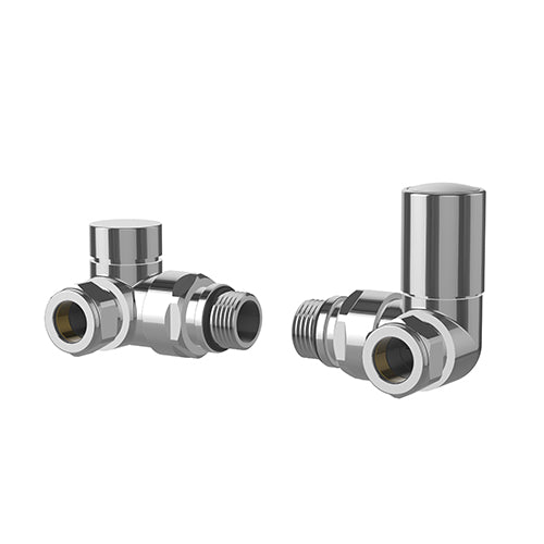 Pro Plus Chrome Angled Rad Valves