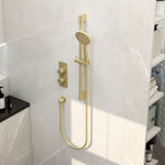 IMEX Ravine Single Outlet Concealed Shower Set Brushed Brass
