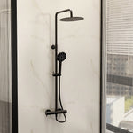 IMEX Ravine Cool Touch Thermostatic Overhead Shower Set Matt Black