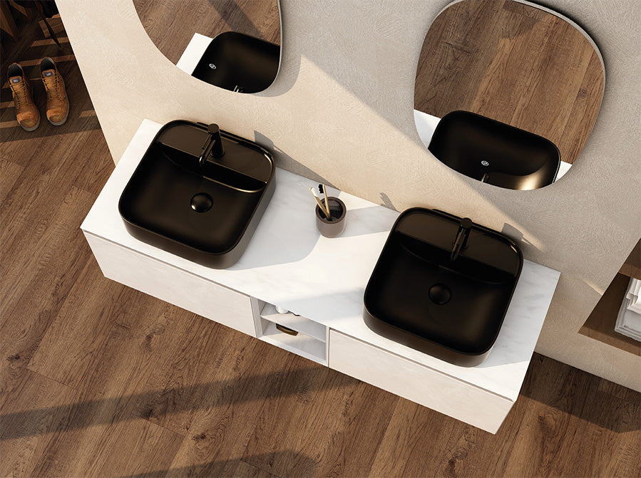 Imex Ravine/Essence/Grace 400mm Bowl with One Tap Hole Black