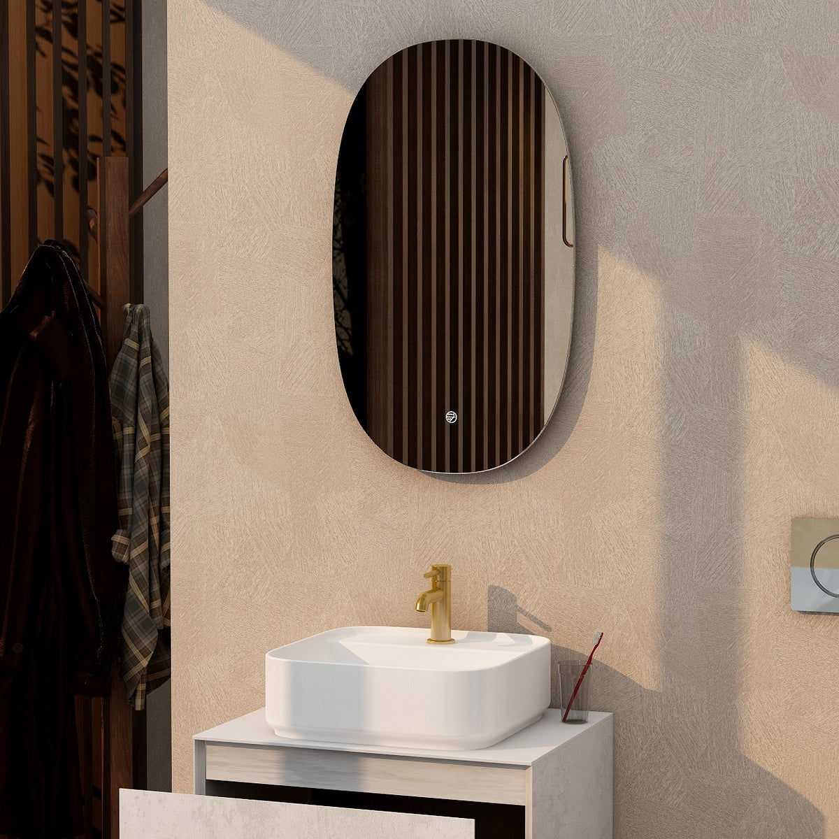IMEX Ravine LED Illuminated Mirror with Integrated Demister