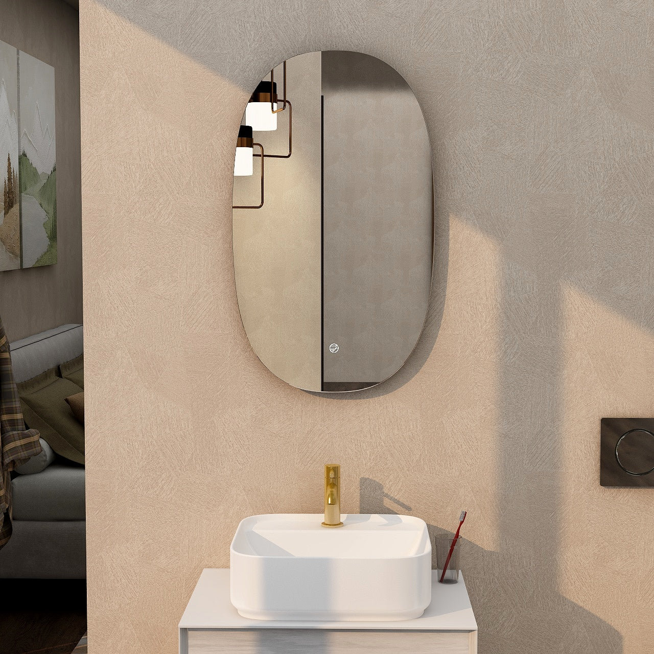 IMEX Ravine LED Illuminated Mirror with Integrated Demister