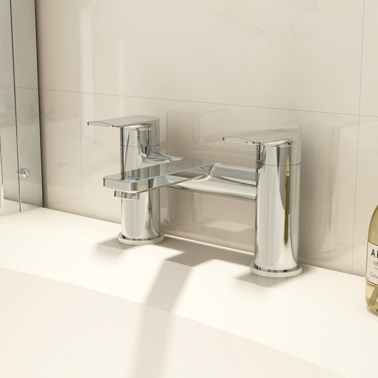 IMEX Suburb Dual Lever Bath Filler Chrome