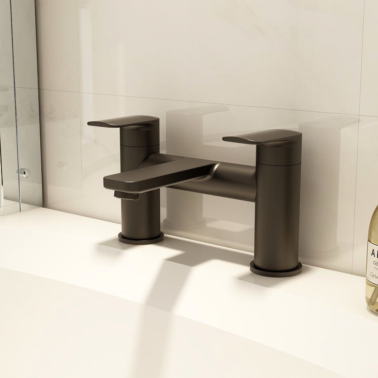 IMEX Suburb Dual Lever Bath Filler Matt Black