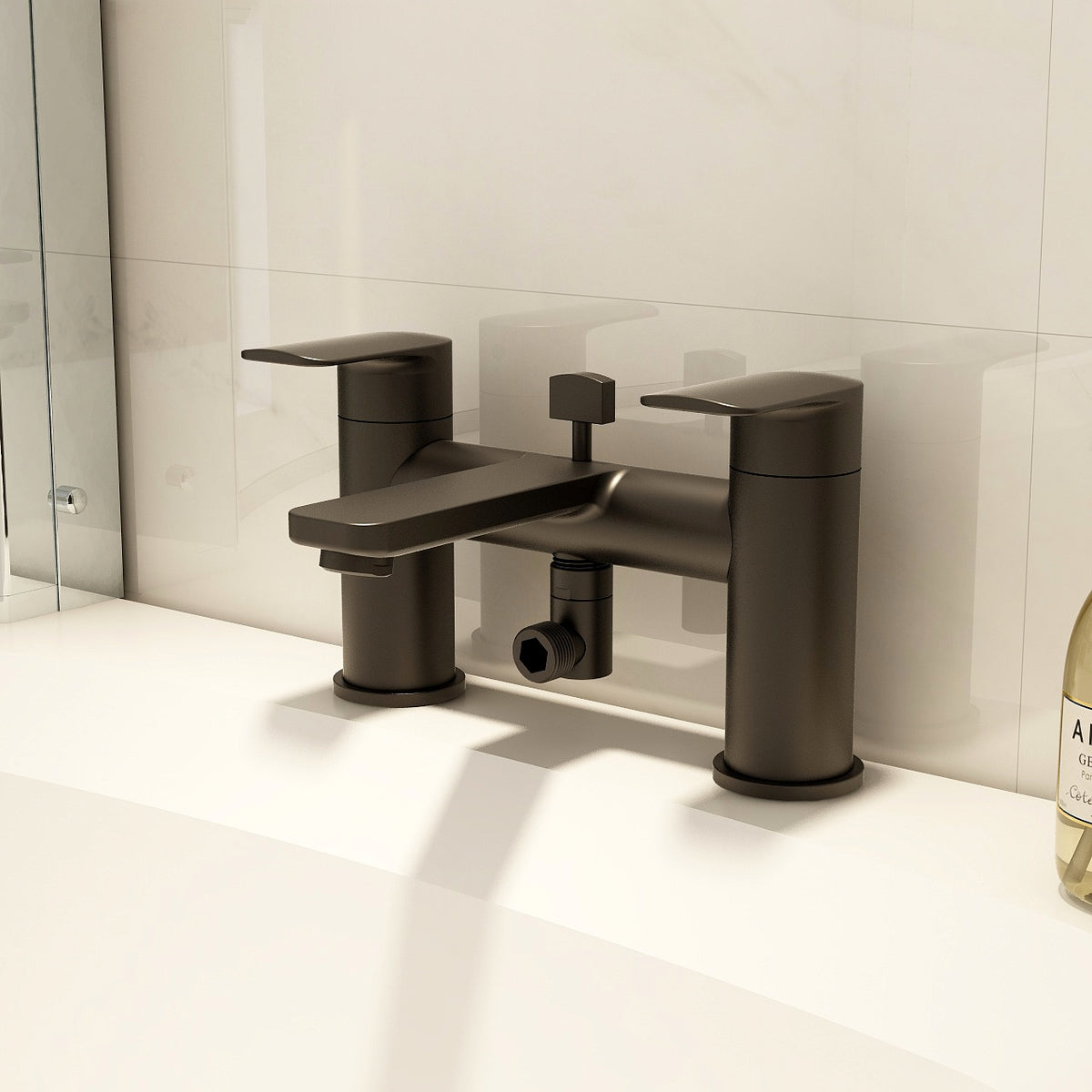 IMEX Suburb Bath Shower Mixer with Kit Matt Black