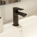 IMEX Suburb Basin Mixer with Universal Clicker Waste Matt Black