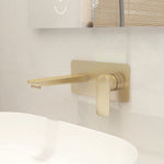 IMEX Suburb Wall Mounted Basin Mixer Brushed Brass