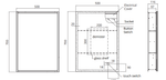 Sonas Sansa 500x700mm Recessed Illuminated Mirror Cabinet