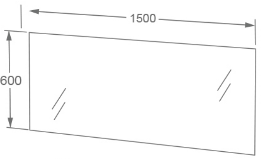 IMEX Arco 1500mm Backlit LED Mirror with Integrated Demister