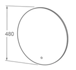 IMEX Alma 480mm Round LED Mirror with Integrated Demister