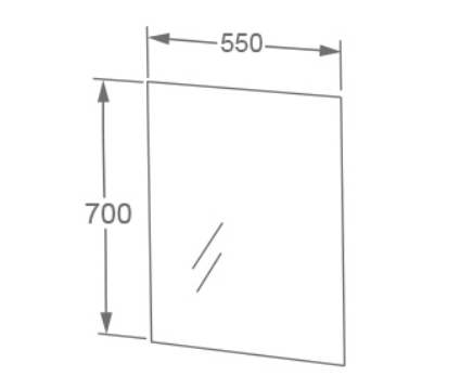 IMEX Grace 550mm LED Illuminated Mirror with Integrated Demister