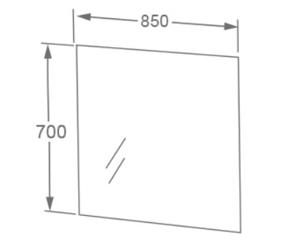 IMEX Grace 850mm LED Illuminated Mirror with Integrated Demister