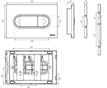 SONAS Urban Dual Flush Plate